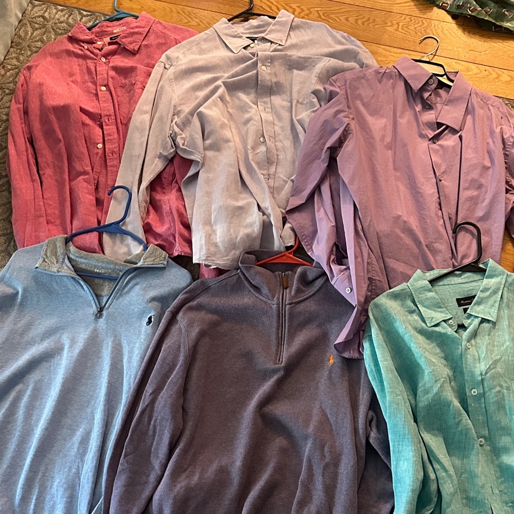 Men’s workwear bundle Massimo dutti polo by Ralph Lauren half zip XL